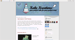 Desktop Screenshot of kareyskakekreations.blogspot.com