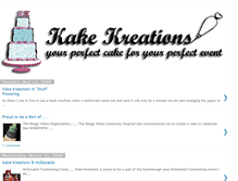 Tablet Screenshot of kareyskakekreations.blogspot.com