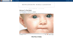 Desktop Screenshot of bewilderingbiblelegends.blogspot.com