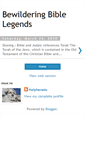 Mobile Screenshot of bewilderingbiblelegends.blogspot.com
