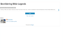 Tablet Screenshot of bewilderingbiblelegends.blogspot.com