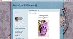Desktop Screenshot of lenockaslittleworld.blogspot.com