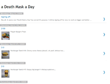 Tablet Screenshot of adeathmaskaday.blogspot.com