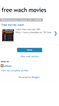 Mobile Screenshot of freewachmovies.blogspot.com