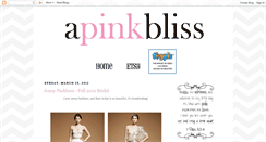 Desktop Screenshot of apinkbliss.blogspot.com