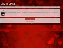 Tablet Screenshot of onlylovers.blogspot.com