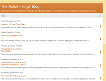 Tablet Screenshot of activefilings.blogspot.com