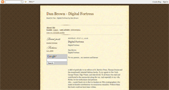 Desktop Screenshot of danbrown-digitalfortress.blogspot.com