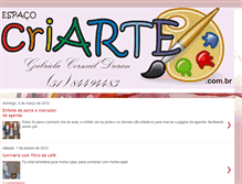 Tablet Screenshot of gabriela-espacocriarte.blogspot.com