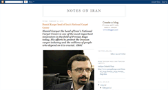 Desktop Screenshot of notes-on-iran.blogspot.com