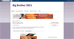 Desktop Screenshot of bigbrother2011series.blogspot.com