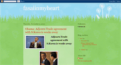 Desktop Screenshot of fasaiinmyheart.blogspot.com