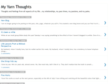 Tablet Screenshot of myyarnthoughts.blogspot.com