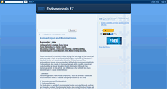 Desktop Screenshot of endometriosis17.blogspot.com