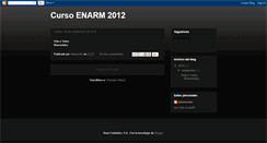 Desktop Screenshot of cursoenarm2012.blogspot.com