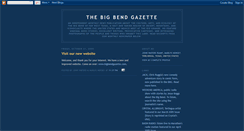 Desktop Screenshot of bigbendgazette.blogspot.com