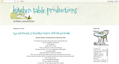 Desktop Screenshot of kitchentableproductions.blogspot.com