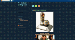 Desktop Screenshot of pro-football-bettingodds.blogspot.com