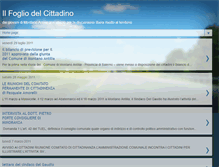 Tablet Screenshot of ilfogliocittadino.blogspot.com