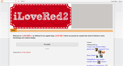 Desktop Screenshot of ilovered2.blogspot.com