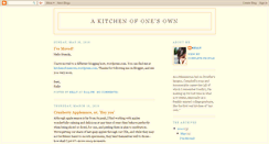 Desktop Screenshot of akitchenofonesown.blogspot.com