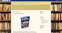 Desktop Screenshot of health-and-fitness-resources.blogspot.com