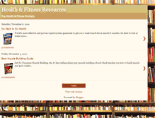 Tablet Screenshot of health-and-fitness-resources.blogspot.com