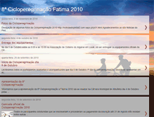 Tablet Screenshot of 8cicloperegrinacao2010.blogspot.com