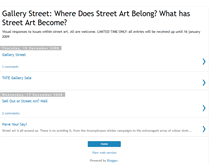 Tablet Screenshot of gallerystreetsplash.blogspot.com