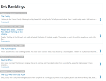 Tablet Screenshot of evsramblings.blogspot.com