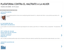 Tablet Screenshot of plataformamaltratomujer.blogspot.com