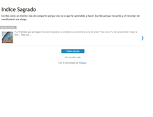 Tablet Screenshot of indicesagrado.blogspot.com