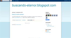 Desktop Screenshot of buscando-elamor.blogspot.com