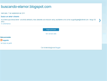 Tablet Screenshot of buscando-elamor.blogspot.com