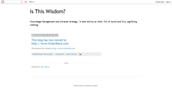 Desktop Screenshot of isthiswisdom.blogspot.com
