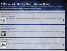 Tablet Screenshot of barbara-creasy-morning-glory.blogspot.com