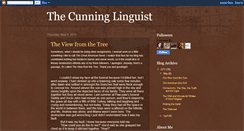 Desktop Screenshot of linguistcunning.blogspot.com