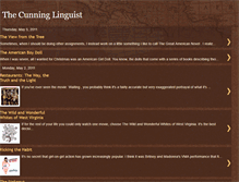 Tablet Screenshot of linguistcunning.blogspot.com