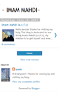 Mobile Screenshot of imammahdiiscoming.blogspot.com