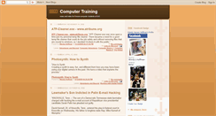 Desktop Screenshot of computertraining.blogspot.com