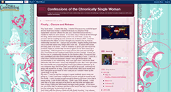 Desktop Screenshot of chronicallysinglewoman.blogspot.com