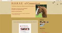 Desktop Screenshot of horseofct.blogspot.com