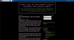 Desktop Screenshot of firstladyofthestreet.blogspot.com