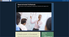 Desktop Screenshot of desenvolvendoprofissionais.blogspot.com