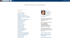 Desktop Screenshot of pennstatefootballweblog.blogspot.com