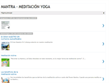 Tablet Screenshot of mantrayyoga.blogspot.com