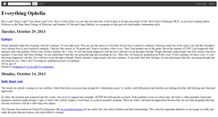 Desktop Screenshot of everythingophelia.blogspot.com
