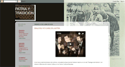 Desktop Screenshot of patriaytradicion.blogspot.com
