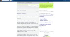 Desktop Screenshot of cuentospajeros.blogspot.com