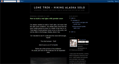 Desktop Screenshot of lonetrek.blogspot.com